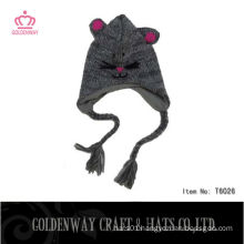 Cheap winter hats with ear on top wholesale